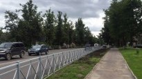 Монтаж пешеходного ограждения на юге Ленинградской области